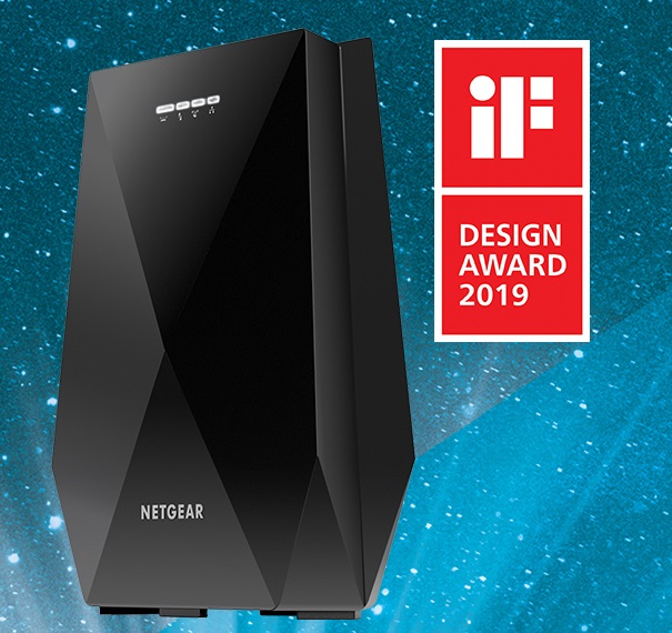 NETGEARの Nighthawk X6トライバンドメッシュWiFiエクステンダーEX7700が世界的に定評のあるiFデザイン賞2019を受賞