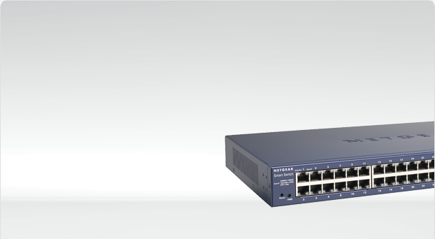 NETGEAR PoE ギガ 48ポートVLAN GS748T